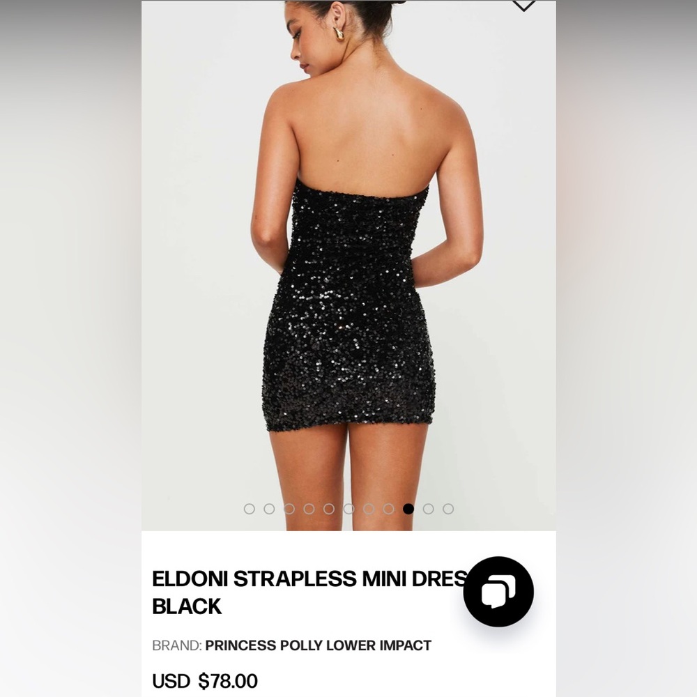 Princess Polly strapless dress